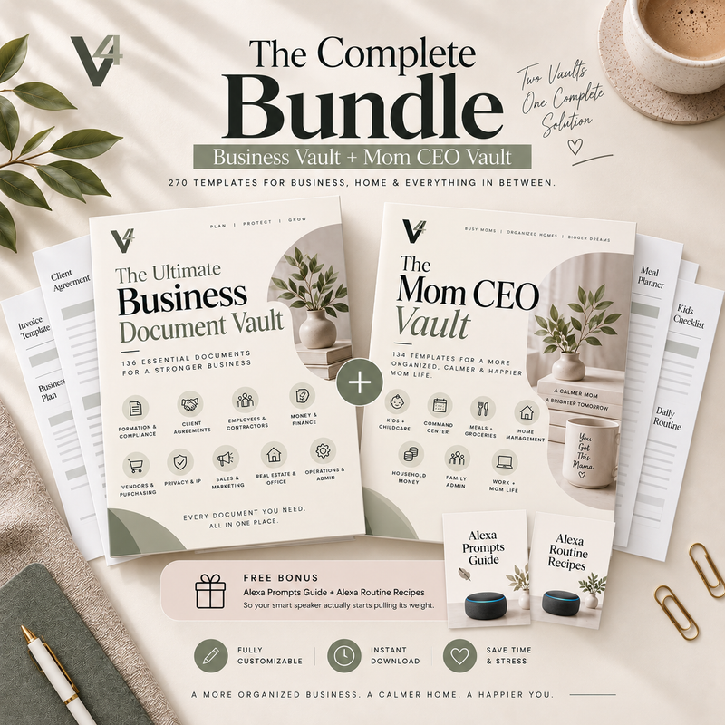 The Complete Bundle — Business Vault + Mom CEO Vault
